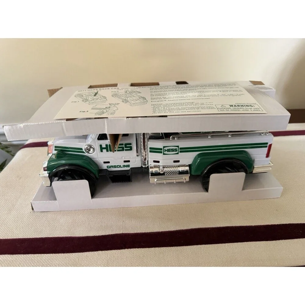 RARE VINTAGE 2011 Hess Toy Truck And Race Car New In Original Box Collectible